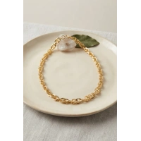 CM Kalın Burgu Model Gold Renk 50 cm Kadın Kolye