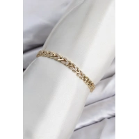 CM Model Zirkon Taşlı VIP Seri Gold Renk Pirinç Kadın Bileklik