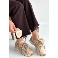 Dissa Bej Cilt Bağcıklı Paraşüt Detaylı Spor Ayakkabı