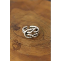 Düğüm Model Metal Ayarlanabilir Erkek Yüzük