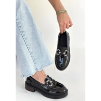 Ertin Siyah Rugan Oxford Ayakkabı