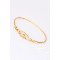 Gold Çelik Akrepli Erkek Kelepçe Bileklik