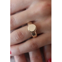 Gold Renk Daire Model Kadın Yüzük