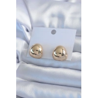 Gold Renk Pirinç Kadın Küpe