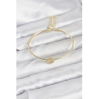 Gold Renk Pirinç Model Kadın Bileklik