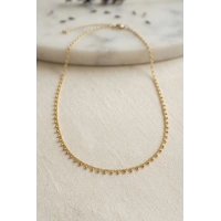 Gold Renk Topçcuk Model 60 cm Kadın Kolye