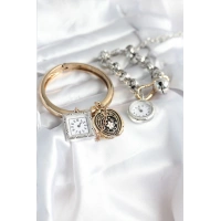 Gold ve Gümüş Renk Bileklik Kombini