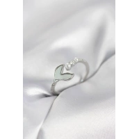 Gümüş Renk Balık Kuyruğu Model Kadın Yüzük