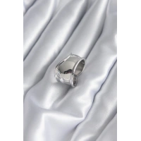 Gümüş Renk Plaka Kadın Yüzük