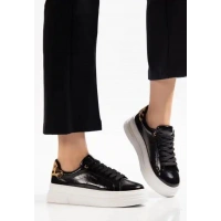 Jetan Siyah Rugan Bağcıklı Spor Ayakkabı