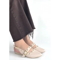 Jorwi Bej Cilt Babet Ayakkabı