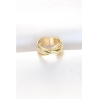 Kalın Gold Renk Ayarlanabilir Yüzük