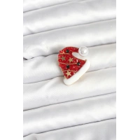 Kırmızı Şapka Model Yılbaşı Temalı Broş