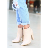 Loora Ten Rugan Desenli Topuklu Bot