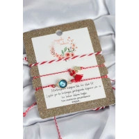 Marteniçka Bileklik 3lü Püsküllü ve Nazarlı Model