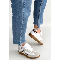 Mier Beyaz Cilt Bağcıklı Spor Ayakkabı