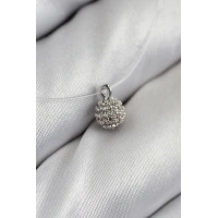Misineli Topcuk Model Gümüş Renk Hayalet Kolye