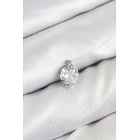 Misineli Zirkon Taşlı Model Gümüş Renk Hayalet Kolye