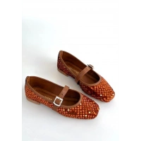 Moden Taba Süet Babet Ayakkabı