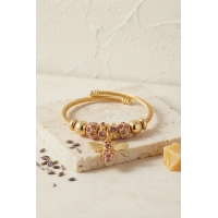 Mor Arı Model Charmlı Bileklik
