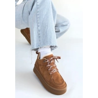 Muden Taba Süet Bağcıklı Bot