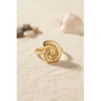 Nautilus Tasarım Gold Renk Kadın Yüzük