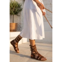 Nola Taba Deri Kemerli Sandalet