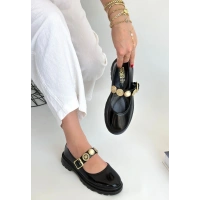 Okira Siyah Rugan Oxford Ayakkabı