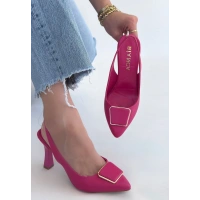 Pıert Fuşya Cilt Topuklu Ayakkabı