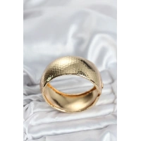 Pirinç Gold Renk Bombeli Vintage Kadın Bileklik
