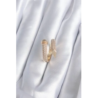 Pirinç Gold Renk Çivi Model Zirkon Taşlı Kadın Yüzük