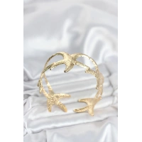 Pirinç Gold Renk Deniz Yıldızı Model Kadın Bileklik