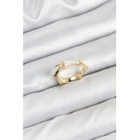 Pirinç Gold Renk Kemik Model Kadın Yüzük