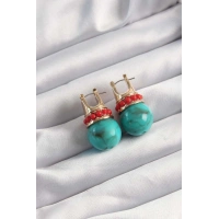 316L Çelik Mix Renk Zincir Zirkon Taşlı Gün Doğumu/Batımı Madalyon Model Kadın Kolye