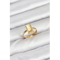 Pirinç Gold Renk Külçe Altın Model Kadın Yüzük