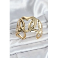 Pirinç Gold Renk Vintage Kadın Bileklik