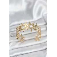 Pirinç Gold Renk Vintage Kadın Bileklik