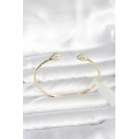 Pirinç Gold Renk Yılan Model Bileklik