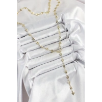 Pirinç Gold Renk Yıldızlı Kadın Y Kolye