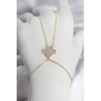 Pirinç Gold Renk Yonca Model Kadın Şahmeran