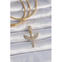 Pirinç Gold Renk Zirkon Taşlı Mikail Model Ajda Charm