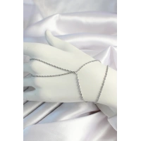 Pirinç Gümüş Renk Burgu Zincirli Şahmeran