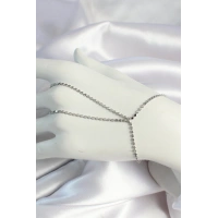 Pirinç Gümüş Renk Ezme Zincirli Şahmeran