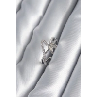 Pirinç Gümüş Renk Zirkon Taş Detay Kelebek Model Kadın Yüzük