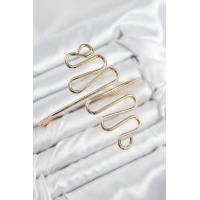 Pirinç Kıvrımlı Model Gold Renk Kadın Pazu Bileklik