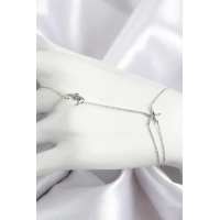 Pirinç Zirkon Taşlı Deniz Atı Ve Yıldız Model Gümüş Renk Şahmeran