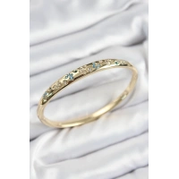 Pirinç Zirkon Taşlı Kelebek Model Gold Renk Kadın Kelepçe