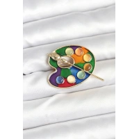 Ressam Paleti Model Broş