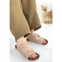 Rıno Ten Nubuk Terlik