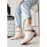 Roxani Bej Cilt Topuklu Bot